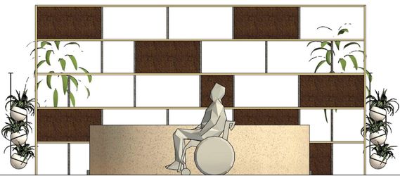 Elevations — Reception desk