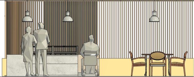 Elevations — Ice cream parlour