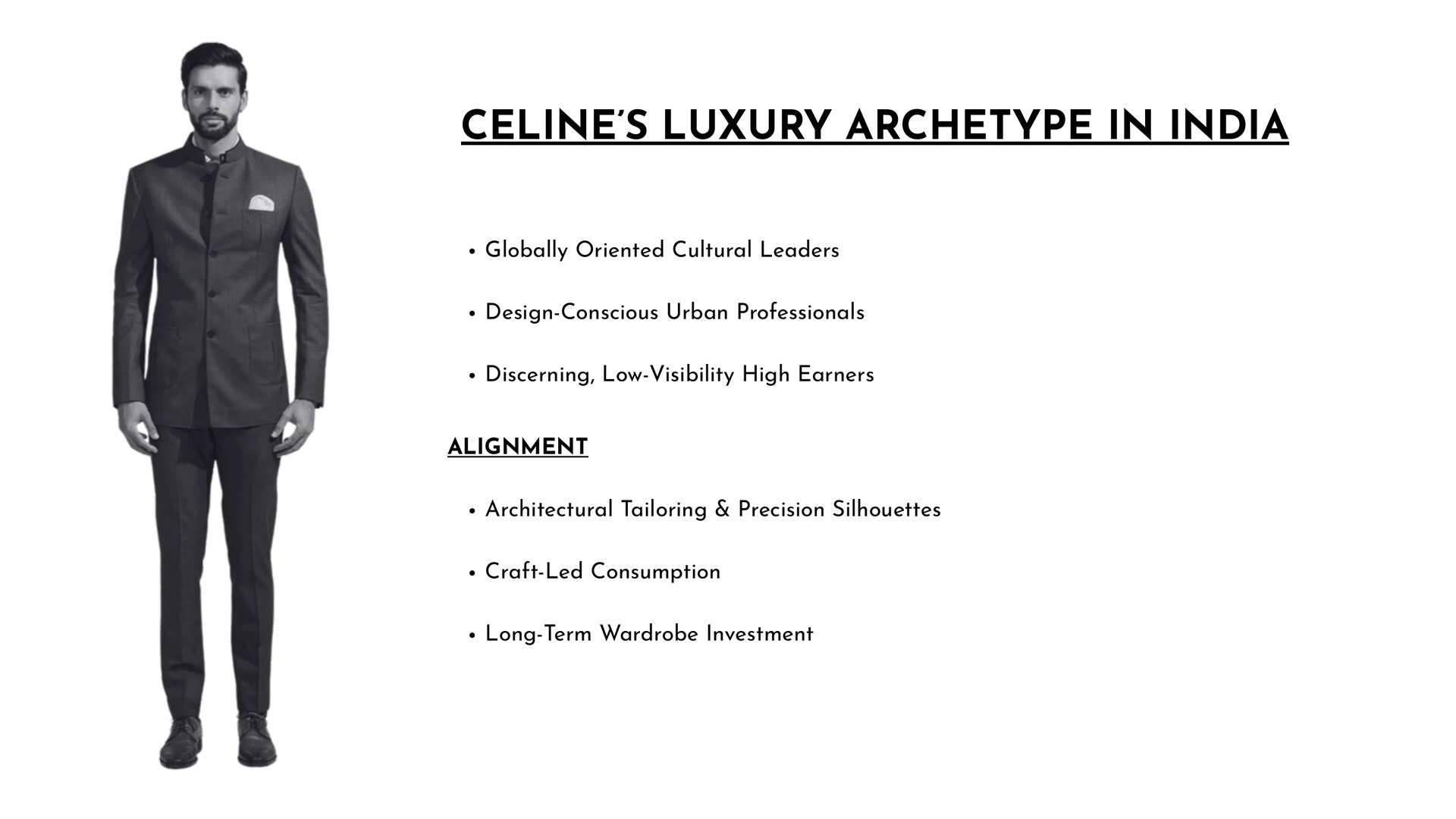 CELINE’s luxury archetype in India: globally oriented, design-conscious men