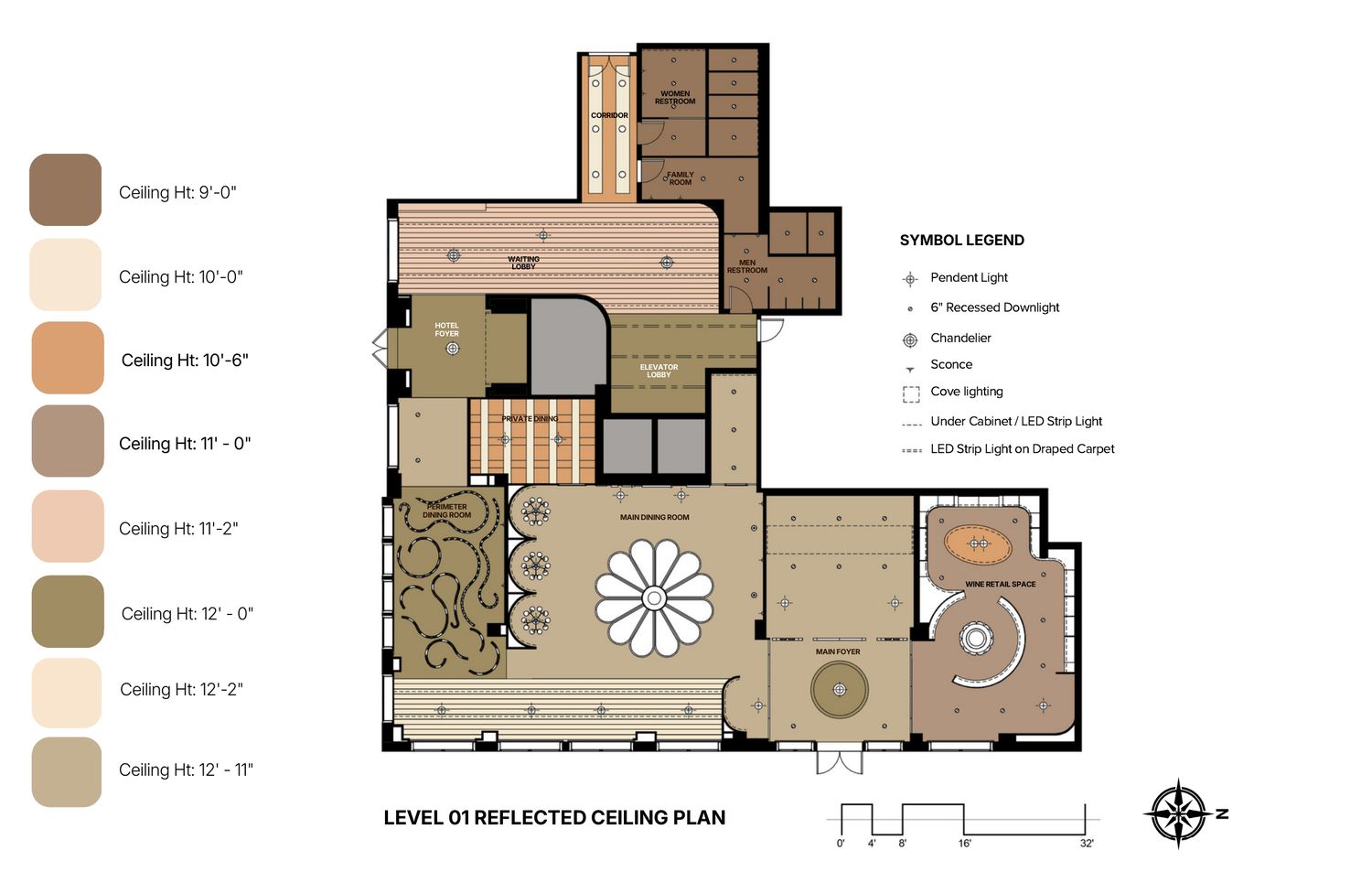 Level 01 reflected ceiling plan
