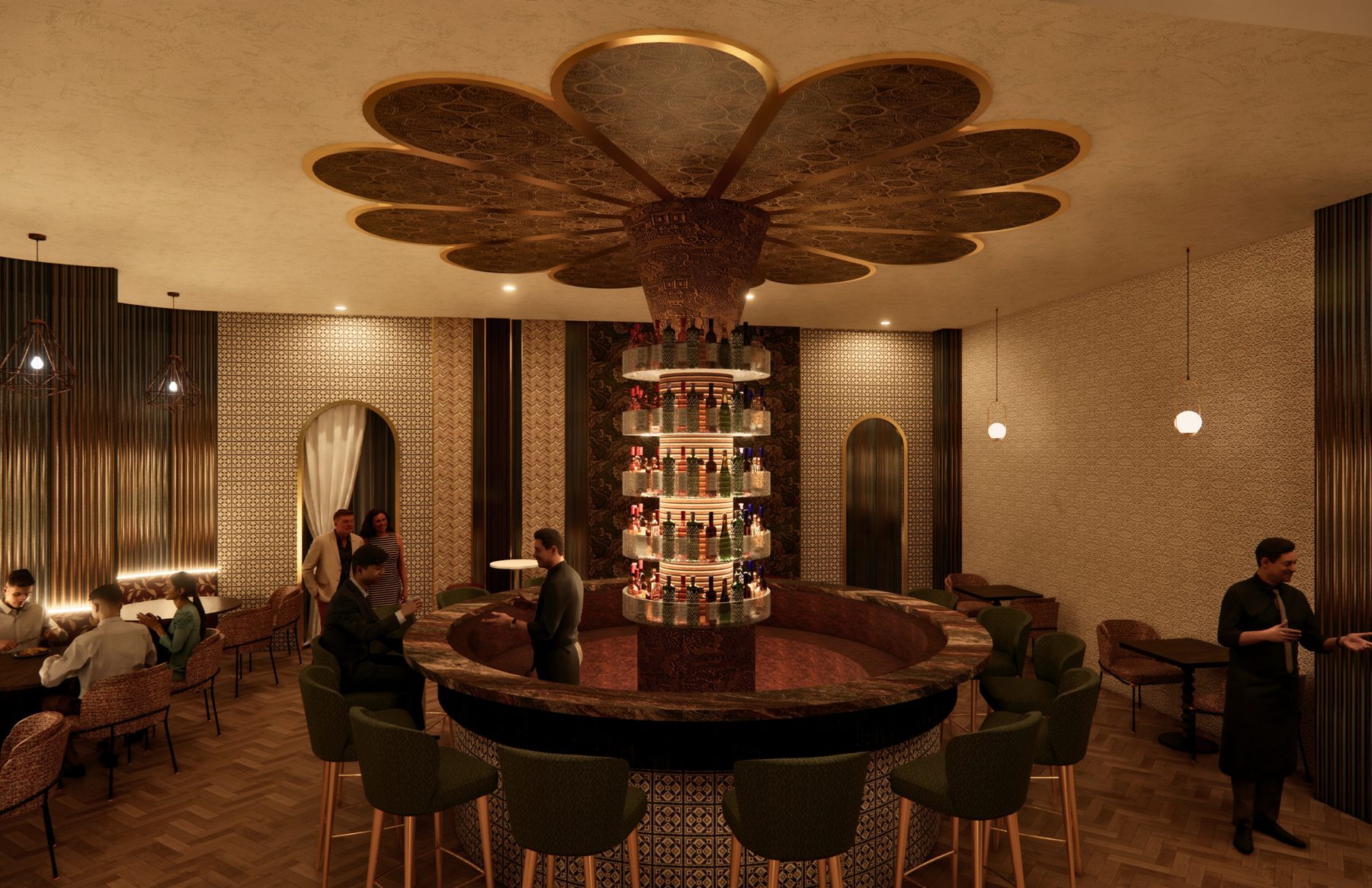 Mehr bar render, night